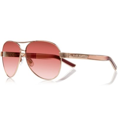 Pink aviator-style sunglasses